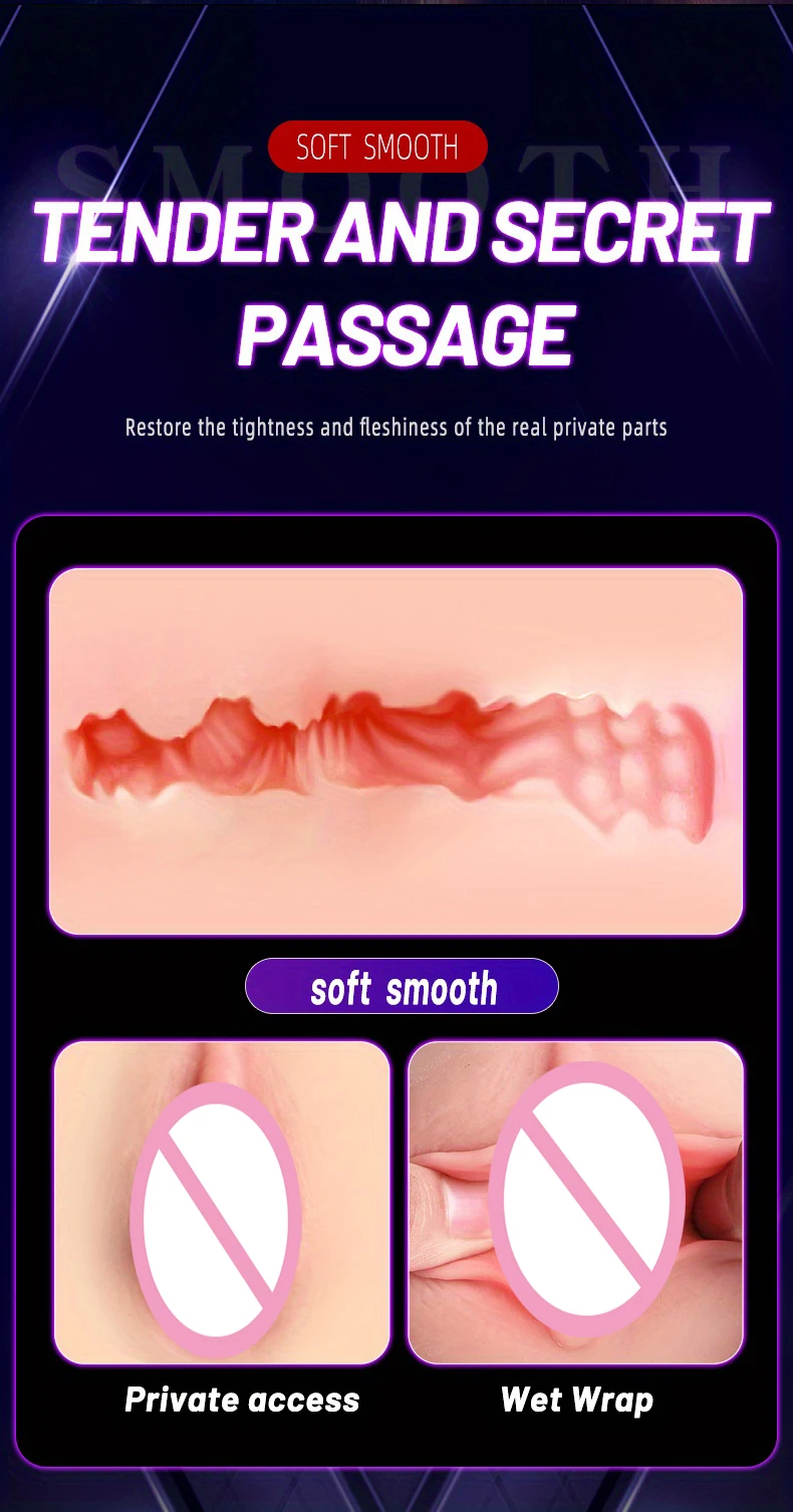Realistic Vagina Male Masturbator TPE Soft Tight Pussy Erotic Adult Toys Sex Toys For Men Masturbatings machine Sexshop