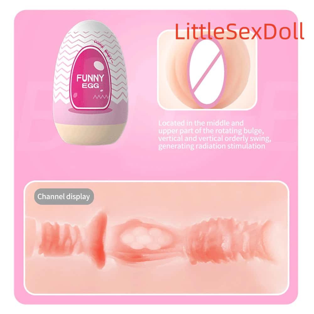 Mini Portable Masturbation Egg Cup Realistic Vagina Beginner Soft Masturbation Cup Penis Massager Stimulator Sex Toys for Man