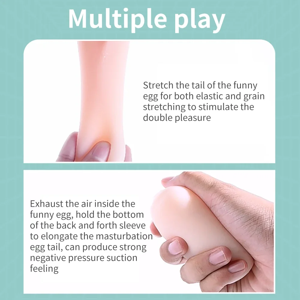 Mini Portable Masturbation Egg Cup Realistic Vagina Beginner Soft Masturbation Cup Penis Massager Stimulator Sex Toys for Man