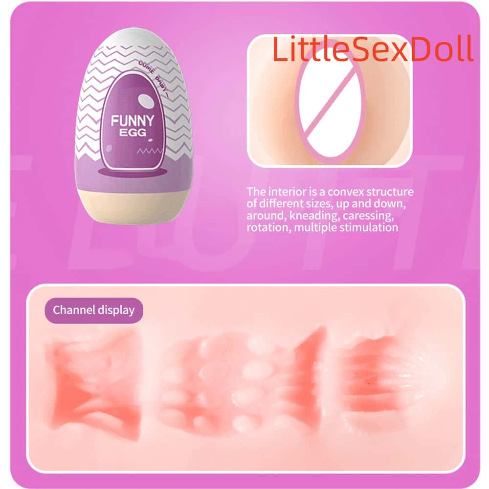 Mini Portable Masturbation Egg Cup Realistic Vagina Beginner Soft Masturbation Cup Penis Massager Stimulator Sex Toys for Man