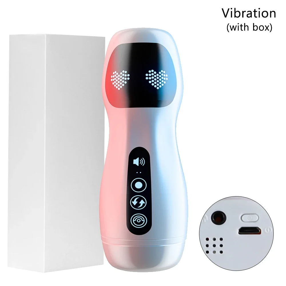 Real Automatic Male Masturbation Cup Sucking Pocket Pussy Silicone Vagina Sex Toys For Men Adult Blowjob Vibrator Masturbator