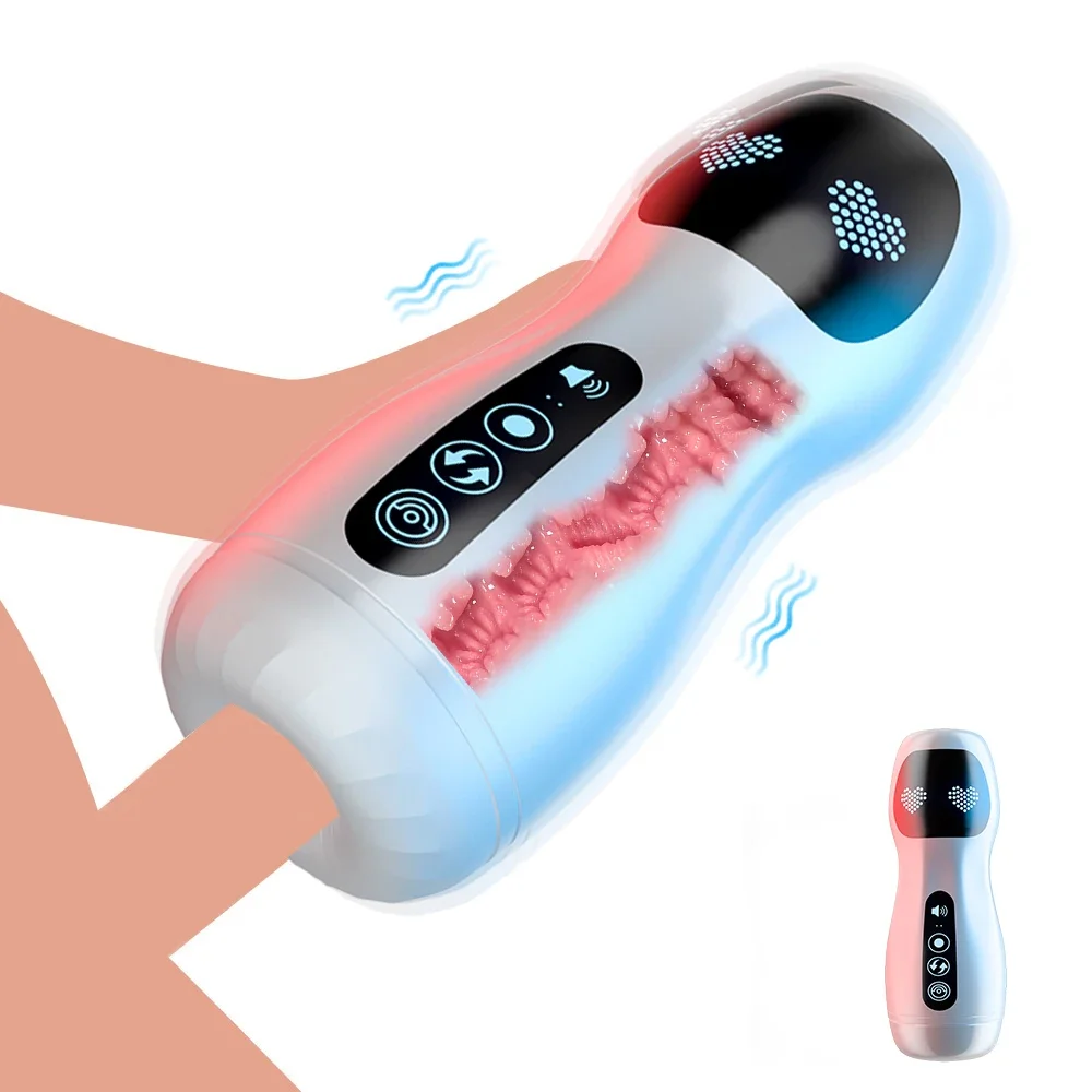 Real Automatic Male Masturbation Cup Sucking Pocket Pussy Silicone Vagina Sex Toys For Men Adult Blowjob Vibrator Masturbator Real Automatic Male Masturbation Cup Sucking Pocket Pussy Silicone Vagina Sex Toys For Men Adult Blowjob Vibrator Masturbator