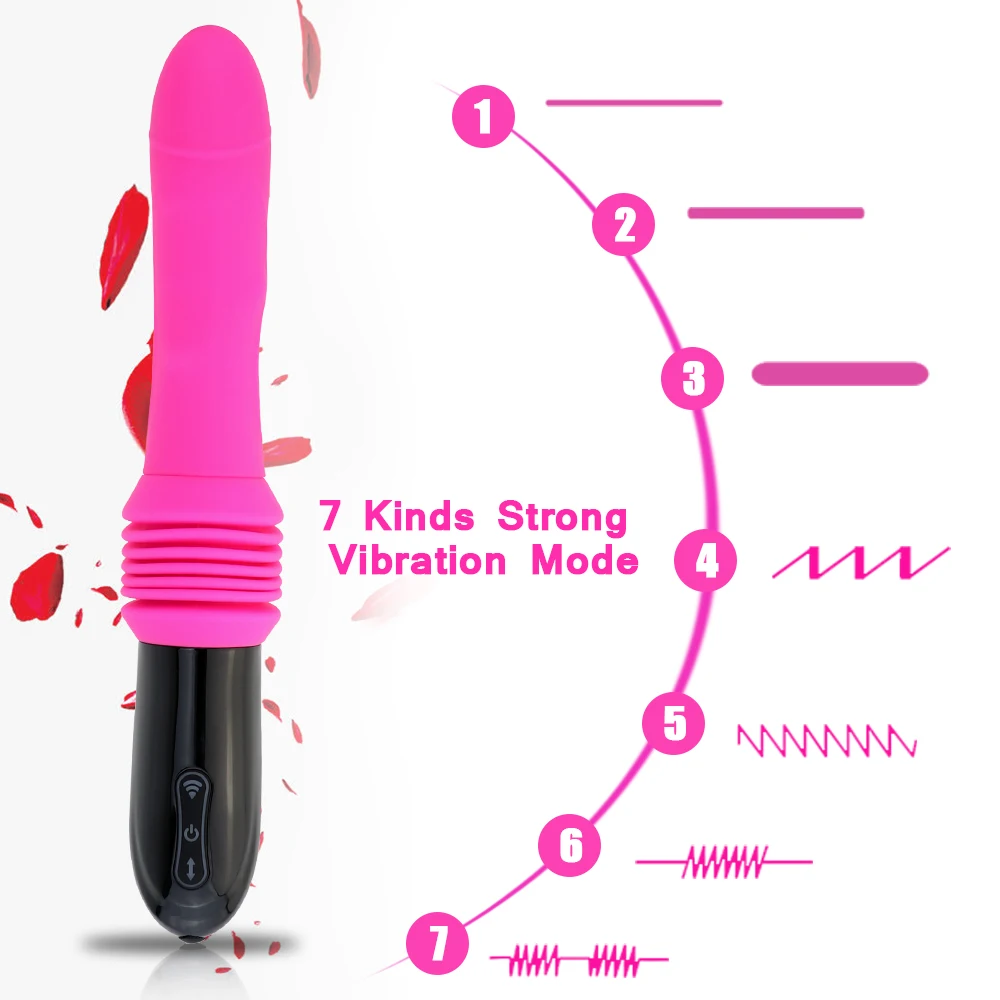 Up And Down Movement Sex Machine Female Dildo Vibrator Powerful Hand-Free Automatic Penis With Suction Cup Sex Toys For Women