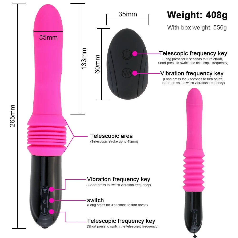 Up And Down Movement Sex Machine Female Dildo Vibrator Powerful Hand-Free Automatic Penis With Suction Cup Sex Toys For Women