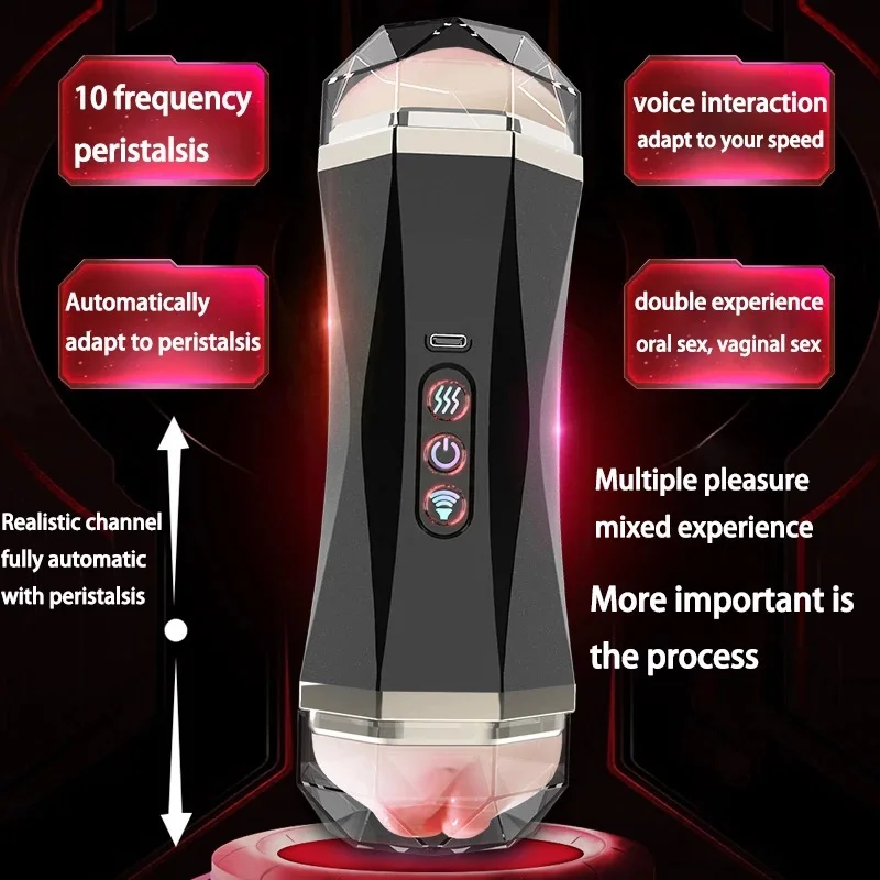 Automatic Sucking Male Mastubator Blowjob Masturbation Equipment Pocket Pussy Machine Sex Toys Adult Goods for Men Man Masturbat