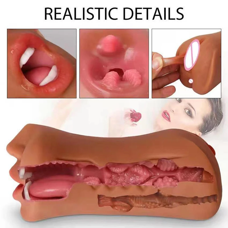 Oral Sex Vaginal Anus Male Masturbator 3 in 1 Realistic Deep Throat Masturbation Silicone Doll Sex Products Adult Toys for Men