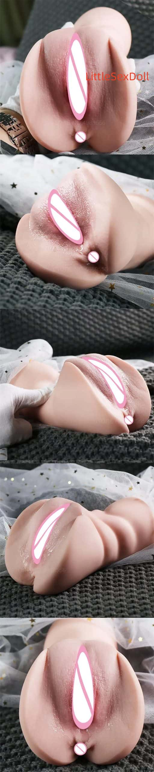 Realistic Vagina Lifelike Artiflcial Vaginal Anal Sex Doll Erotic Adult Sex Toys For Men Soft Pocket Pussy Male Masturbator Cup