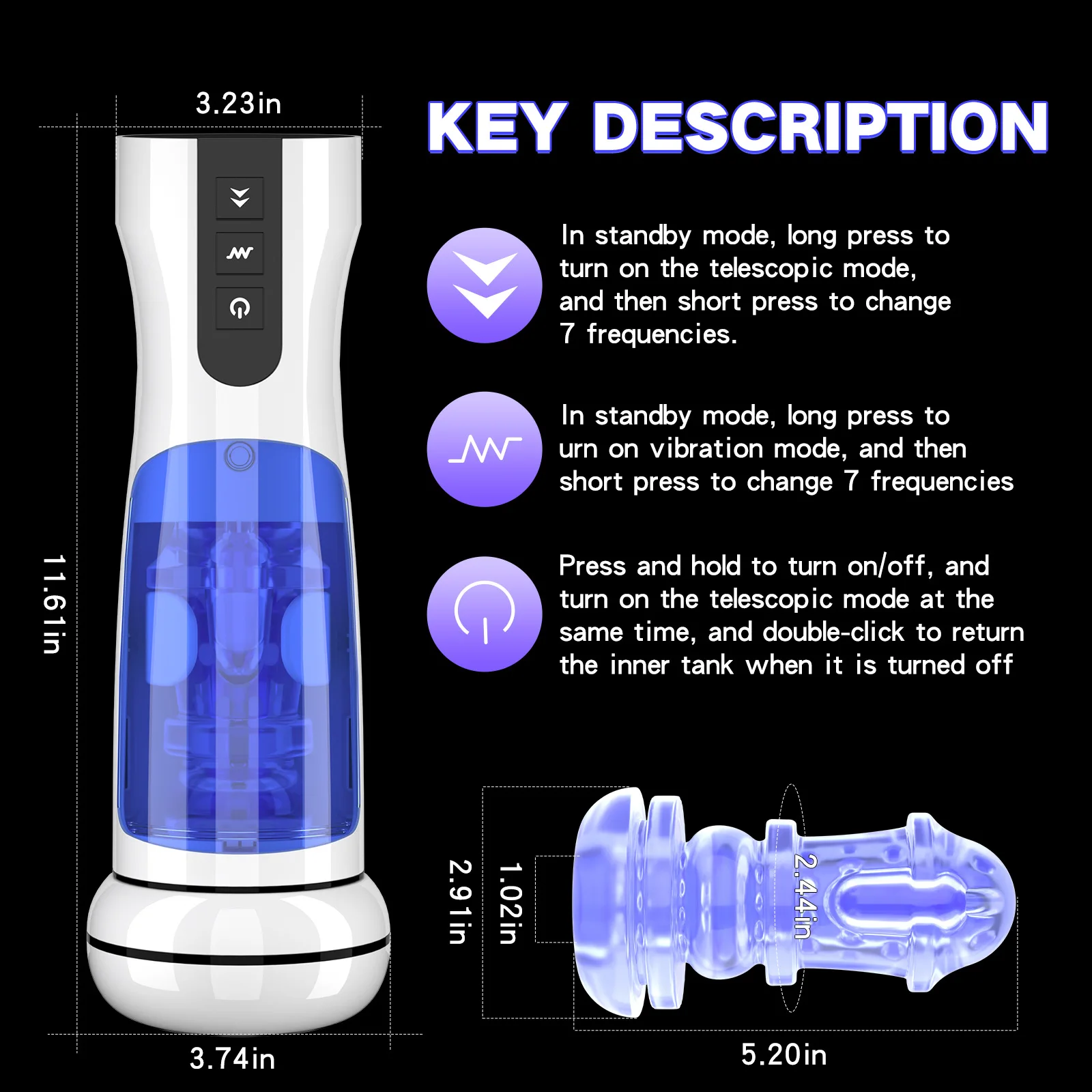 Male Automatic Telescopic insertion Heating Vibration Fake Vagine Masturbator Men's Masturbations Cup Sex Toys Men Adult Goods Male Automatic Telescopic insertion Heating Vibration Fake Vagine Masturbator Men's Masturbations Cup Sex Toys Men Adult Goods