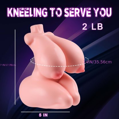 2 LB Realistic Sex Dolls for Men - Lifelike Male Masturbator with Vagina, Anal, and Big Tits - Premium Adult Sex Toys with Soft Skin and Realistic Texture - Image 4