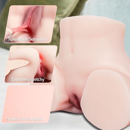 5.8LB automatic male masturbation doll, male sex toy, electric massager sex doll, 12 vibration mode male masturbation device, 3D realistic soft butt vagina anus, masturbation fast instrument - Image 3
