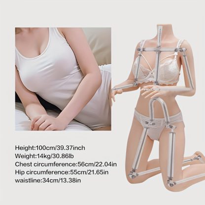 Realistic 3-in-1 Male Masturbator Sex Doll - Life-Like Female Torso with Big Boobs, Vaginal and Anal Openings, Pocket Pussy Ass Stroker Toy for Men - Ideal Adult Sex Doll for Solo Play and Exploration - Image 5