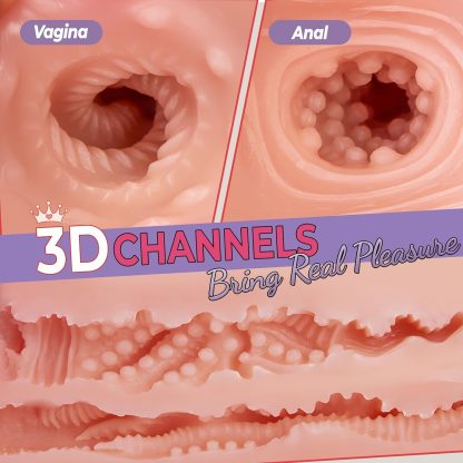 3.9LB Sex Doll Male Masturbator, Adult Torso Doll With Perky Boobs Vagina And Anal Pocket Pussy Sex Toys For Men Masturbation, Portable Mini Love Doll Pussy Ass Male Sex Toys. - Image 6