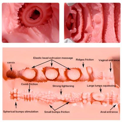 Realistic Male Sex Toy Pocket Sex Doll - Life-Like Big Boobs, Real Vagina, Anal, Soft Skin, Detailed Facial Features, Compact Size for Discreet Male Pleasure and Intimate Fun - Image 7