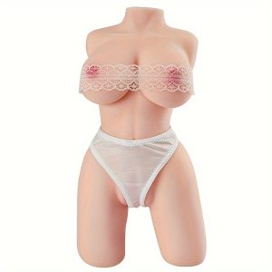 Goyha 3.8LB Male Masturbation Sex Doll- Pocket Pussy Silicone Doll With Sex Torso Big Breasts, Tight Vaginal Anal Texture Male Stroker Torso Hands Free Male Masturbator, Adult Sex Toys For Men