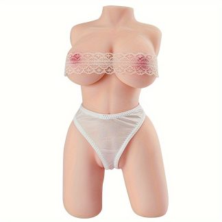 Goyha 3.8LB Male Masturbation Sex Doll- Pocket Pussy Silicone Doll With Sex Torso Big Breasts, Tight Vaginal Anal Texture Male Stroker Torso Hands Free Male Masturbator, Adult Sex Toys For Men