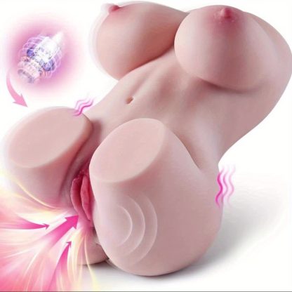 4LB Goyha Vibrating Love Doll - 10 Vibration Modes, Realistic Perky Boobs, Plump Labia, Automatic Pocket Pussy Ass Stroker for Men Masturbation - Adult Sex Toy with Lifelike Texture and Soft Skin - Image 8