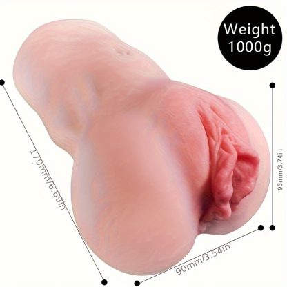 1pc Realistic Male Masturbator - 3D Pocket Pussy with Oral Sex Stroker Function, Portable Flesh Sex Dolls, Adult Toys for Men, Realistic Vagina Simulator, Discreet and Easy to Use - Image 4
