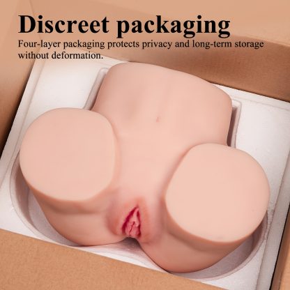 5.5LB Brandi Fair Realistic Female Torso Sex Doll - Tight Vaginal Anal Hip Male Masturbator with Realistic Ass Pocket Pussy, Entry-Level Adult Sex Toys for Men, Mini Butt Stroker with Lifelike Body Shape and Soft Skin Texture - Image 2