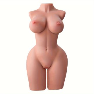 18.3LB Realisitc Sex Doll Sex Toys For Men Scaled-Down Female Sex Torso With Life-Sized Big Boobs Tight Vaginal & Anal, Sexy Doll Vagina Big Breast Butt Toys For Adults, Built-in Skeleton Dual Channel Adult Sex Dolls For Men (Wheat)