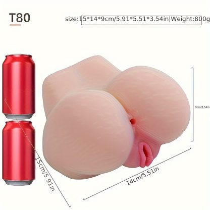 Realistic Female Torso Sex Doll Toy: T80, 5.91inch x 5.51inch x 3.54inch, 13.03LB, Non-Latex, Waterproof, No Battery, TPE Material - Image 3