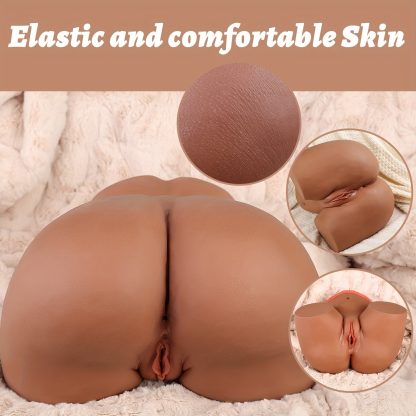20lb Male Masturbator with Vagina and Anal Sex Doll Pocket Pussy Ass Lifelike Masturbators Bubble Butt Stroker Sex Toys for Men Masturbation Realistic Sex Dolls Adult Toys Men's Sex Orgasm - Image 7
