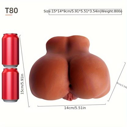 Realistic Female Torso Sex Doll Toy: T80, 5.91inch x 5.51inch x 3.54inch, 13.03LB, Non-Latex, Waterproof, No Battery, TPE Material - Image 5