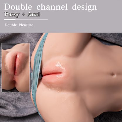 5.95LB Realistic Male Masturbator Sex Doll - 2 Hole Pocket Pussy with Virgin Tight Entrance, Strong Suction Channel, and Lifelike Texture for Enhanced Pleasure - Kingdemer Adult Sex Toy for Men Masturbation, 7.87*7.87*6.10inch - Image 6