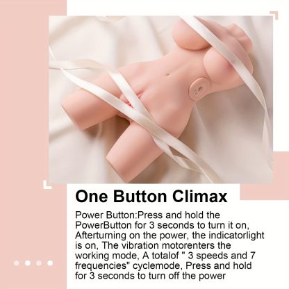 Sex Doll Male Masturbator With Realistic Boobs Vagina And Anal, 3 In 1 Torso Masturbator Love Doll Pocket Pussy With Built-in Spine 3.46lb Pussy Ass Male Sex Toy For Men Masturbation - Image 9