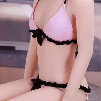 50LB Small Size Realistic Sex Doll - Lifelike Full Body Silicone Doll with Beautiful Head, Standing Feet, and Flat Chest - US Shipment Adult Toy for Men