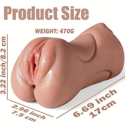 1pc Realistic Male Vagina Masturbator - 3-in-1 Oral Sex Simulator with Pocket Pussy, Fleshlike Texture, and Portable Design - Ideal for Adult Sex Toys and Male Strokers Enthusiasts - Image 4