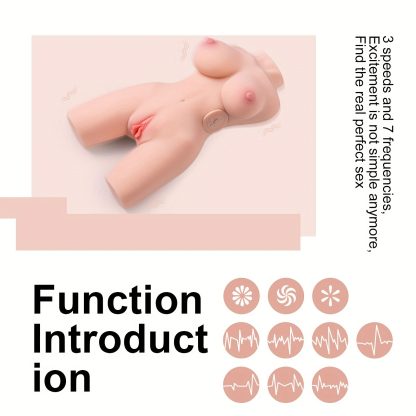 Sex Doll Male Masturbator With Realistic Boobs Vagina And Anal, 3 In 1 Torso Masturbator Love Doll Pocket Pussy With Built-in Spine 3.46lb Pussy Ass Male Sex Toy For Men Masturbation - Image 2