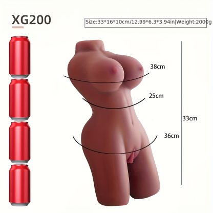 3-in-1 Male Masturbator Gender Doll with Realistic Torso, Pocket Pussy & Anal - TPE Material, Latex-Free for Adult Pleasure - Image 4
