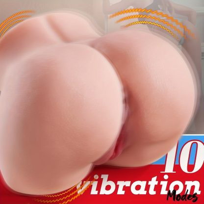 Realistic 3D Pocket Pussy Vibrating Sex Doll - 10 Vibration Modes, Grainy Skin, Hands-Free Masturbator for Men Masturbation - Lifelike Sex Toy with Automatic Function - Image 2