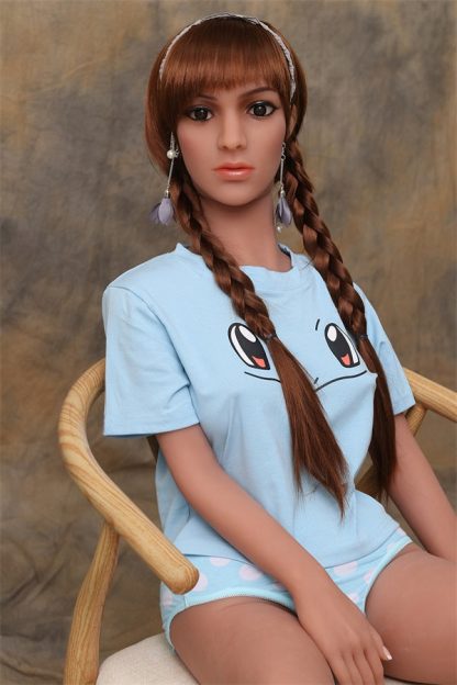 Stacy - 4ft7(140cm)  Pretty TPE Sex Doll With Long Twist Braids