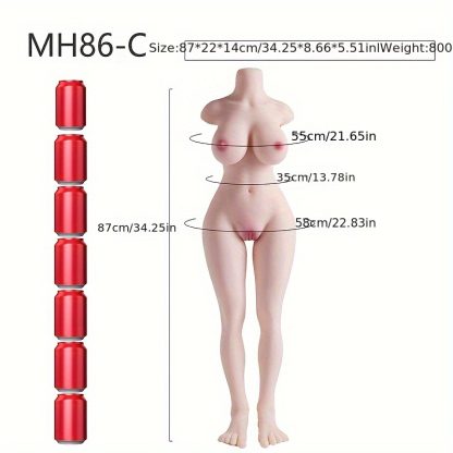 Realistic Pocket Cat Sex Doll With Big Boobs & 3D Butt - Waterproof, Latex-Free Tpe Male Masturbator For Breast, Vaginal & Anal Play Sex Toy For Women Sex Dolls For Men Full Body - Image 4