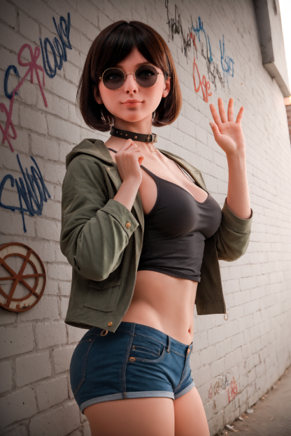 AIBEI - Cathy - 4ft11 (151cm) Chubby Silicone Head+TPE Body Sex Doll