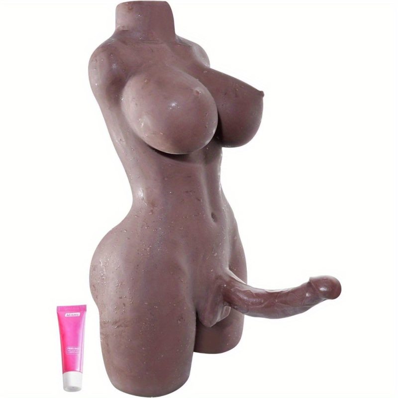 Realistic Shemale Sex Doll Torso - Lifelike Transsexual Love Doll with Huge Penis, Realistic Dildo Breasts and Anal, 31.7lb Unisex Masturbation Adult Sex Toy for Men, Women, Couple, Gay - Ideal for Fantasy Play and Exploration