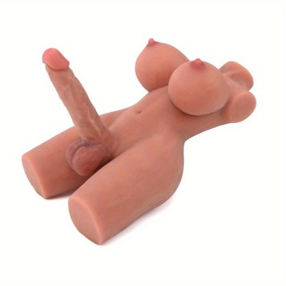 5.5kg Realistic Shemale Torso Love Doll - Lifelike Transsexual Dildo with Huge Penis, Silicone Breasts, Anal, and Testicles - Unisex Masturbator for Men, Women, and Gay Couples, Adult Sex Toys for Male Masturbation - Image 3