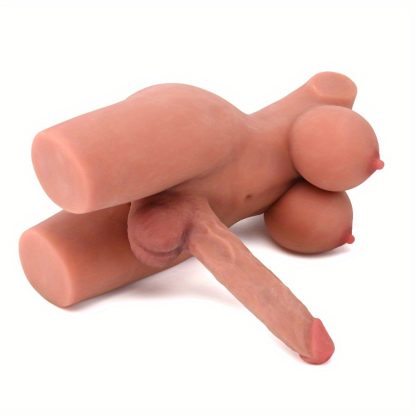 5.5kg Realistic Shemale Torso Love Doll - Lifelike Transsexual Dildo with Huge Penis, Silicone Breasts, Anal, and Testicles - Unisex Masturbator for Men, Women, and Gay Couples, Adult Sex Toys for Male Masturbation - Image 6