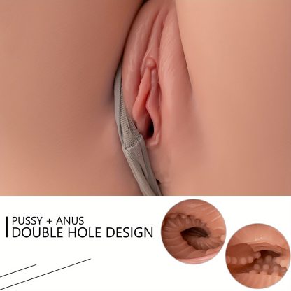 Sex Doll for Men Male Masturbator, 3 in 1 Scaled-Down Female Torso Realistic Pocket Pussy with Big Boobs Tight Vaginal & Anal, Life-Sized 3D Love Doll Adult Sex Toy for Men Masturbation Orgasm - Image 7