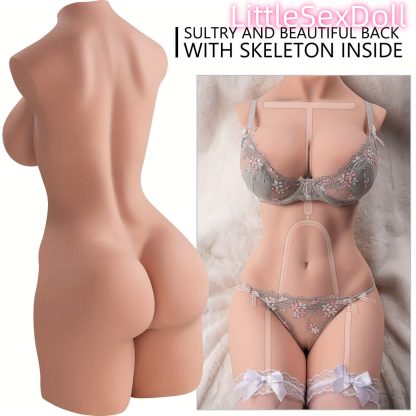 Sex Doll for Men Male Masturbator, 3 in 1 Scaled-Down Female Torso Realistic Pocket Pussy with Big Boobs Tight Vaginal & Anal, Life-Sized 3D Love Doll Adult Sex Toy for Men Masturbation Orgasm - Image 8