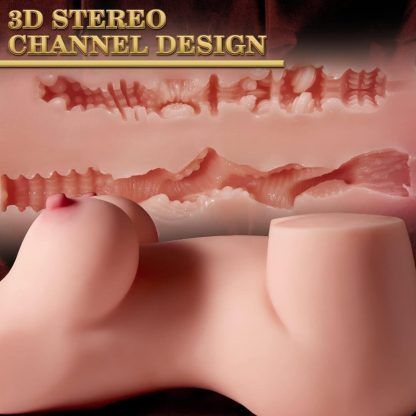 Realistic Female Torso Adult Sex Toy - Pocket Yoni Silicone Doll with Detailed Vagina and Anus, Realistic Female Torso for Male Masturbation, Waterproof, Non-Latex, No Battery Required, TPE Material - Image 7