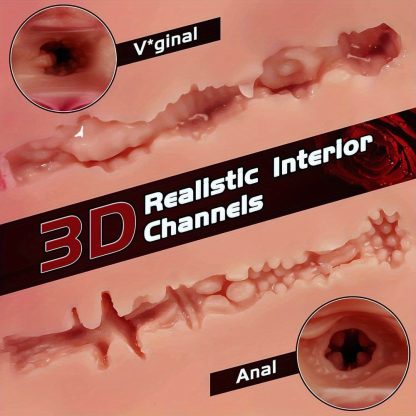 58LB Adult Sex Doll Real Big Breasts Huge Trophy Full Body Sex Doll Realistic Vagina Anal Vivid Living Doll Male Masturbation Sex Toy with Built in Skeleton Standing - Image 5