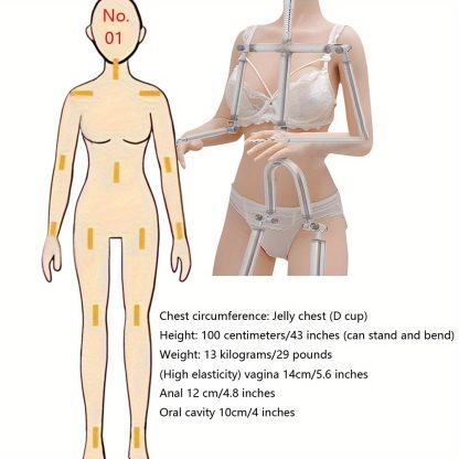 2024 new model realistic silicone sex doll adult toy male sexy chest sexy buttocks oral vagina anal love doll can stand, trunk can bend special price 3-hole TPE material - Image 4