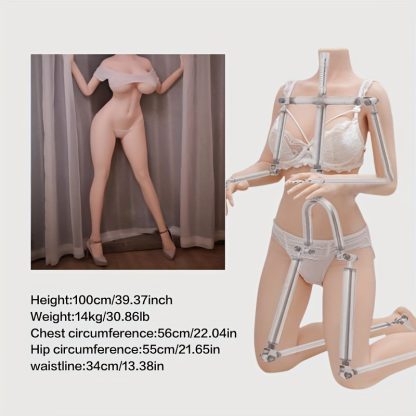 Sex Doll Realistic Sex Doll Plump Big Boobs Adult Silicone Sex Doll Torso Flexible Stand-Up Sexy Sex Toy Sex Doll Wheat Skin - Image 3