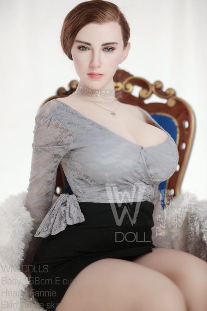 WM - Fannie  5ft 6/ 168cm E Cup Silicone Head Sex Doll - Image 38