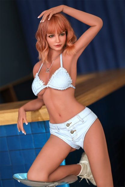 Orange In - Sibyl-5ft 5/166cm Movable Jaw Silicone Sex Doll - Image 3