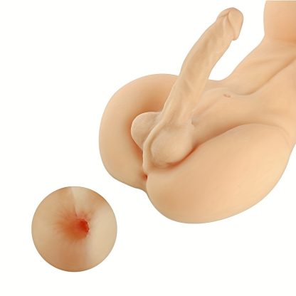 Life Size 3-in-1 Shemale Torso Sex Doll - Transsexual Sex Doll With Realistic Huge Flexible Dildo Soft Breasts Tight Anal, Unisex Masturbator Adult Sex Toy For Men Women Gay Lesbian Couple Sex Fun - Image 7