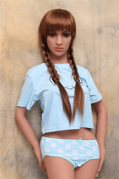 Stacy - 4ft7(140cm)  Pretty TPE Sex Doll With Long Twist Braids - Image 9
