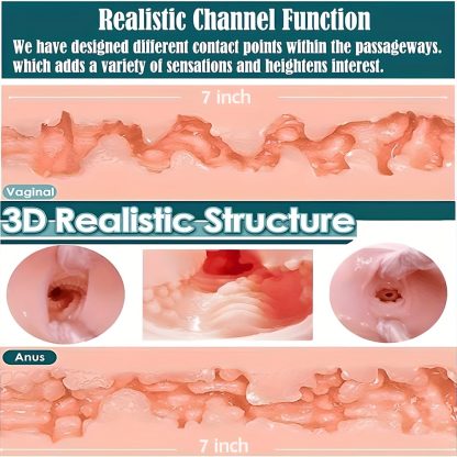 Sex Doll 55.12in Female Realistic Sex Torso With 3 In 1 Pocket Pussy Ass Stroker Sex Toy, Life-Sized Big Boobs Vaginal And Anal Adult Sex Dolls For Men 57.3lb - Image 6